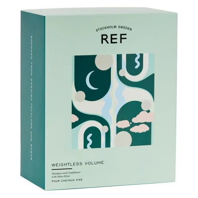 Afbeelding van REF Stockholm Weightless Volume Giftbox &#039;The Nymph&#039; Shampoo + Conditioner Shine Elixir Ideale haarverzorging geschenkset Cadeau tip!