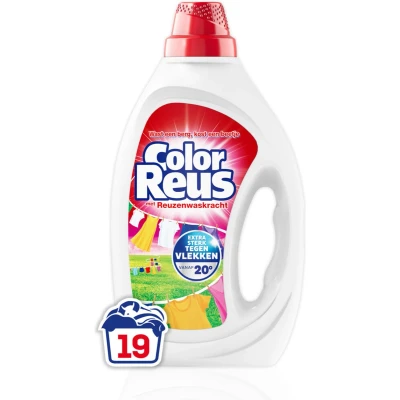 Afbeelding van 2+2 gratis: Witte Reus Wasmiddel Color Gel 19 Wasbeurten 855 ml