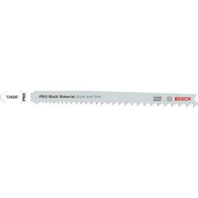 Afbeelding van Bosch Professional 2608655101 PRO Multi Material thick and thin T345XF Decoupeerzaagblad, 132 mm, 2 delig stuk(s)