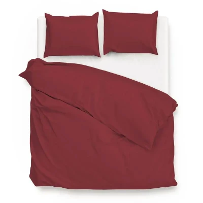 Afbeelding van Zo Home Satinado Dekbedovertrekset Uni Katoen Satijn spicy red 260x200/220