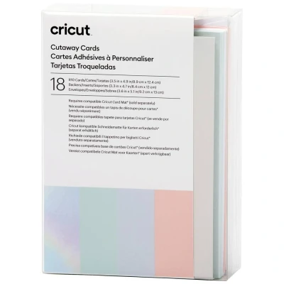 Afbeelding van Cricut R10 Uitsnijkaarten 8,9x12,4cm Pastel (18 stuks)