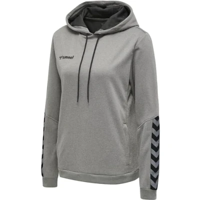 Afbeelding van Hummel Hmlauthentic Hoodie, Dames, Maat: Large, Grey melange