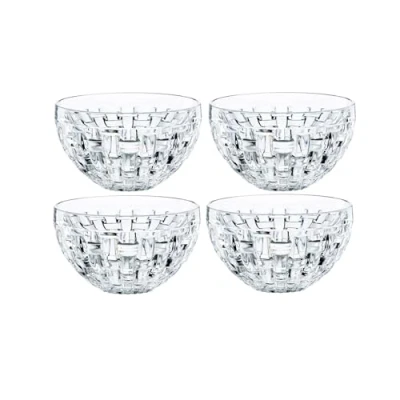 Afbeelding van nachtmann Spiegelau &amp; Nachtmann, Bossa Nova 101322 set van 4 ronde kristallen sauskommen Ø 9,8 cm