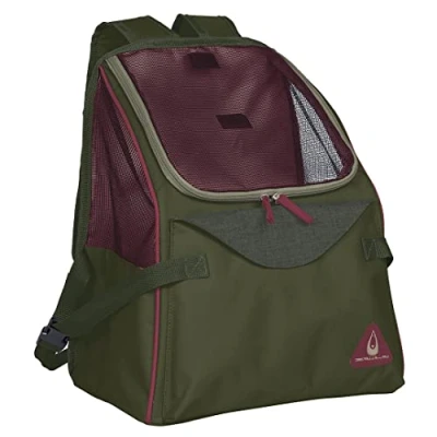 Afbeelding van Duvoplus Draagtas Hond Paris Backpack 34x21x39,5cm Groen 1st