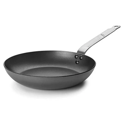 Afbeelding van Lacor Ferrum Koekenpan met antiaanbaklaag, milieuvriendelijk, geschikt voor glaskeramiek, elektrisch, gas en inductie, gietijzer, 26 cm, Made in Spanje, grijs