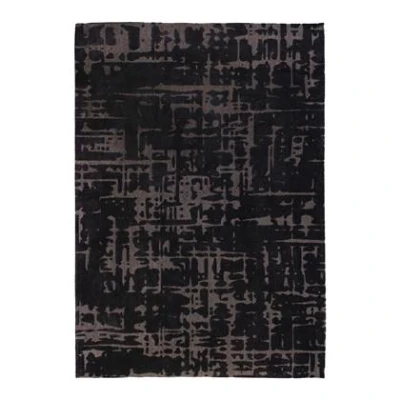 Afbeelding van Vloerkleed Louis de Poortere Structures Baobab 9200 Black Water 80x150 Tapijt