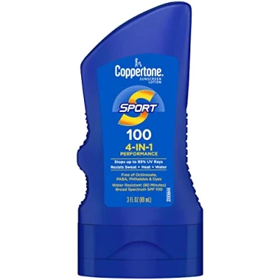 Afbeelding van Coppertone, Sport, Zonnebrandcrème, 4 in 1 Prestatie, SPF 100, (89 ml)