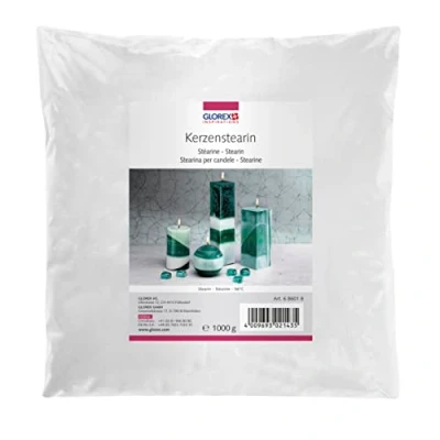 Afbeelding van Glorex 6 8601 8 stearine voor was, 1000 g, wit