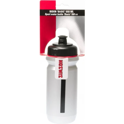 Afbeelding van Simson Bidon Big Mouth Basic 550ml Zwart/Grijs