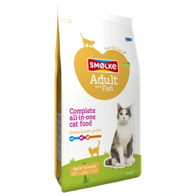 Afbeelding van Smolke Cat Adult Vis&amp;Kip&amp;Lam Kattenvoer 10 kg