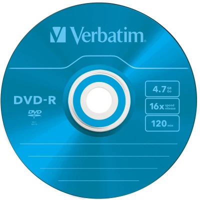 Afbeelding van Verbatim Dvd Recordable r, Doos Van 5 Stuks, Individueel Verpakt (slim Case)