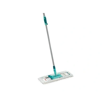 Afbeelding van Leifheit Profi XL Cotton Plus vloerwisser met telescoopsteel voor stenen en tegelvloeren, 142 cm 42 platte bezemkop universele afdichting 360 eenvoudig rijden, zeer absorberend