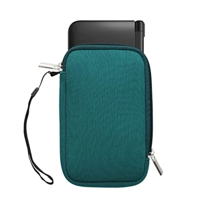 Afbeelding van kwmobile Carrying Case Compatible with Nintendo 3DS XL Neoprene Console Pouch Zipper Petrol