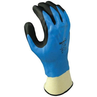 Afbeelding van SHOWA 377 handschoenen blauw/zwart 10/XXL
