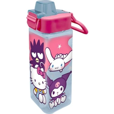 Afbeelding van Kids Licensing Hello Kitty &amp; Friends polypropyleen vierkante fles 500 ml