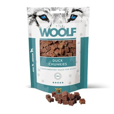 Afbeelding van Woolf Hondensnacks eend blokjes 100