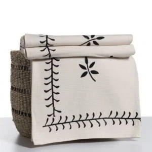 Afbeelding van Plaid Natural Black Stone Print van Lalay