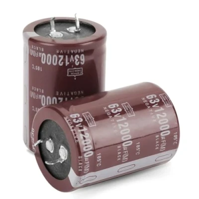 Afbeelding van HIFI condensatoren, 63 V, 12000 uf, 35, 50 mm, 2 stuks