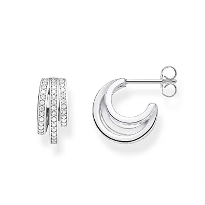 Afbeelding van Thomas Sabo Dames Hoops 925 sterling Zilver Zirkonia One Size 32017938