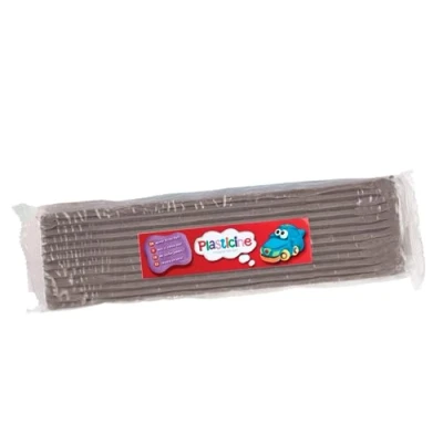 Afbeelding van Boetseerklei voor kinderen, gemakkelijk te modelleren en modelleren, sculpturen, modellen stop motion animaties, 400 g, grijs #02