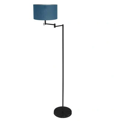Afbeelding van Mexlite vloerlamp Bella zwart metaal 45 cm E27 fitting 3891ZW