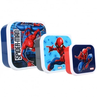 Afbeelding van Vadobag Spider Man Snackbox en Fruitdoos 3in1