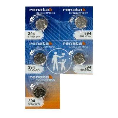 Afbeelding van Renata maakt Swiss 394 of SR936SW AG9 1.5V snelle schip horloge batterij (5 x SR 936 SW)