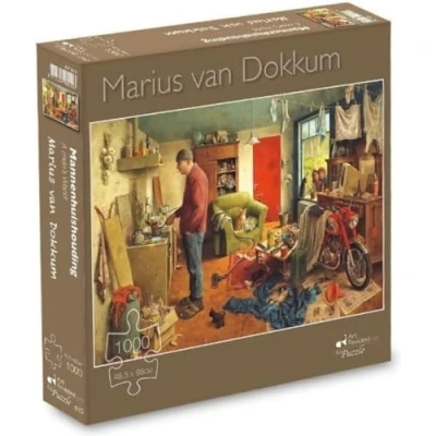 Afbeelding van Marius van Dokkum Puzzel Mannenhuishouding (1000 stukjes)