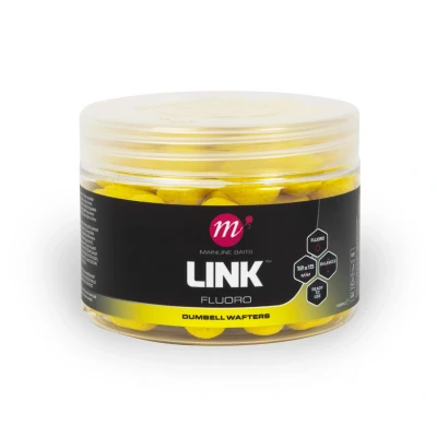 Afbeelding van Mainline Link Fluoro Dumbell Wafters Yellow (12x15mm) Hookbaits