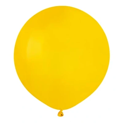 Afbeelding van Ciao 25 ballonnen Premium Quality G150 (Ø 48 cm/19 inch), natuurlijk latex, geel