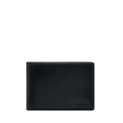 Afbeelding van FOSSIL Kaarthoes Derrick Front Pocket Wallet Black Zwart