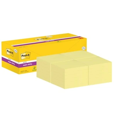 Afbeelding van Memoblok 3m post it 654 sscy 76x76mm geel Doos a 24 stuk
