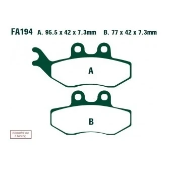Afbeelding van EBC Brakes FA194 Remblokkenset