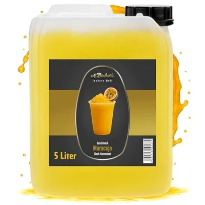 Afbeelding van A. Becker&#039;s slush Iced Siroop Zonder azokleurstoffen 5 liter fruit Veganistisch 1 concentraat geeft 6 ijs Dranksiroop voor bereiding in slushie machine en mixer