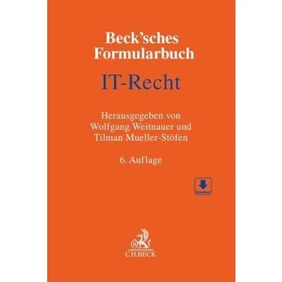 Afbeelding van Beck&#039;sches Formularbuch IT Recht