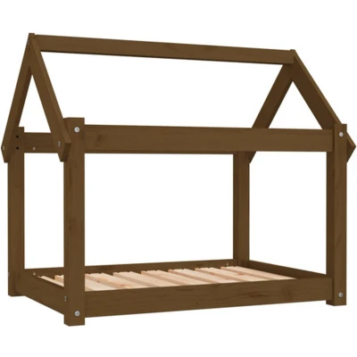 Afbeelding van Hondenmand 81X60X70 Cm Massief Grenenhout Honingbruin