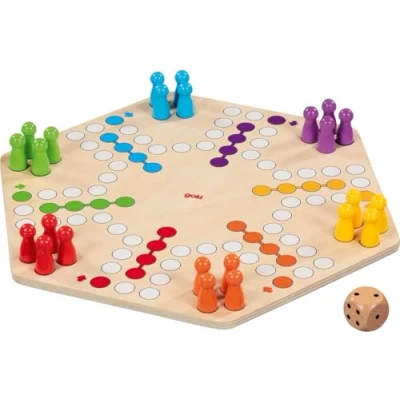 Afbeelding van Goki Houten Ludo Spel 6 Spelers