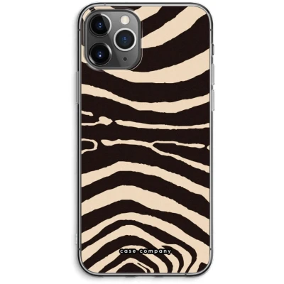 Afbeelding van Case Company® hoesje geschikt voor iPhone 11 Pro Max Arizona Zebra Soft Cover Telefoonhoesje Bescherming aan alle Kanten en Schermrand