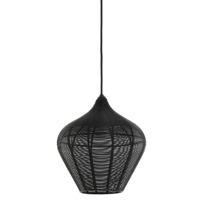 Afbeelding van Alvaro hanglamp Ø27 cm metaal zwart