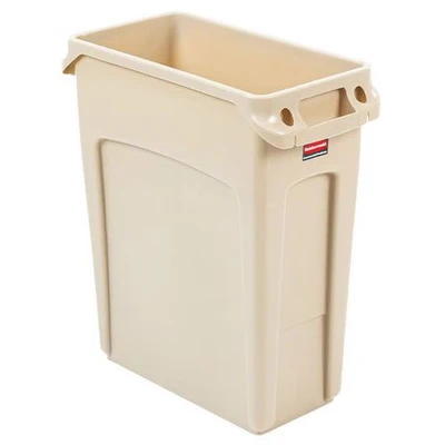 Image de Collecteur Slim Jim avec conduits d&#039;aération 60 L_Rubbermaid