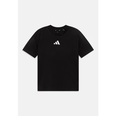 Afbeelding van adidas Performance TEE Unisex Tshirt basic voor kinderen, Maat: 128, Black/white