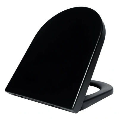 Afbeelding van Wiesbaden Vesta toiletzitting softclose en quick release mat zwart