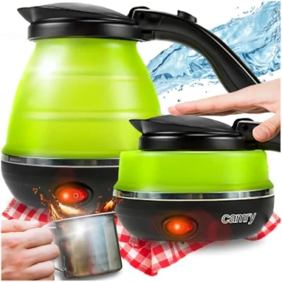 Image de Camry, cr 1265 bouilloire électrique pliable 0,5 l, résistance cachée, couvercle automatique, 750w, vert