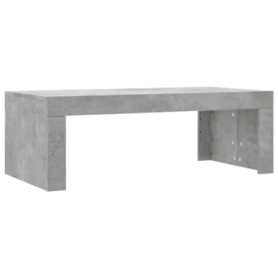 Image de vidaXL Table basse gris béton 102x50x36 cm bois d&#039;ingénierie823370