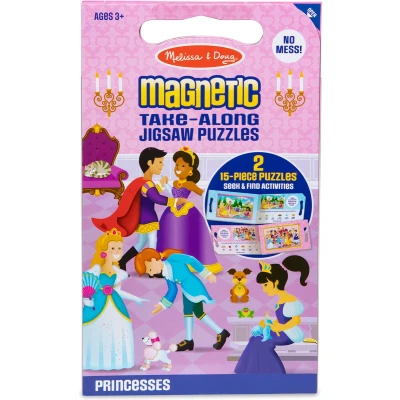 Afbeelding van Melissa &amp; Doug Magneetpuzzel Princess 2X 15 Stukjes