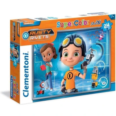 Afbeelding van Clementoni Supercolor Maxi puzzel Rusty Rivets 24 grote puzzzelstukjes