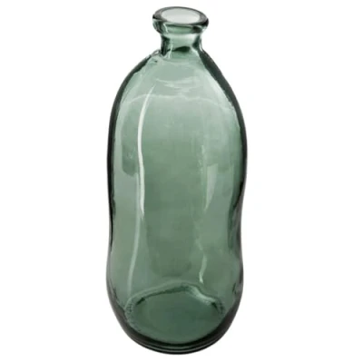 Afbeelding van Atmosphera Vaas Dame Jeanne gerecycled glas kakigroen H73 cm