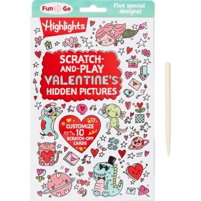 Afbeelding van Highlights Fun to Go Scratch and Play Valentine&#039;s Hidden Pictures