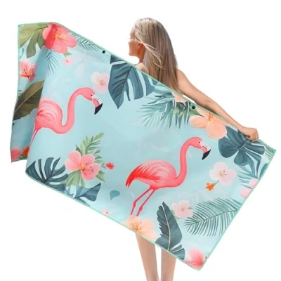Afbeelding van Pameil Strandlaken (90 x 180 cm) Flamingo