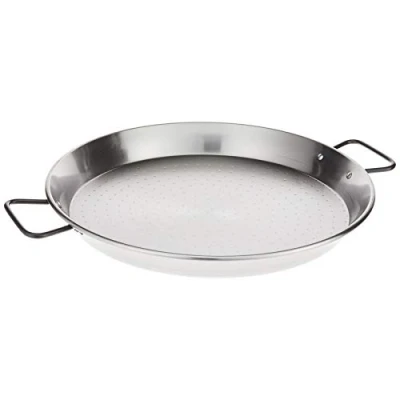 Afbeelding van Garcima Paella pan van gepolijst staal, grijs, 40 cm, 6 stuks